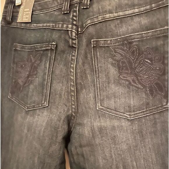 NEW CHICO’S | Platinum denim jeans modern 1 short - Picture 5 of 8